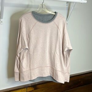 lululemon athletica Pink and Gray Sweatshirt